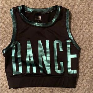 Justice girls youth dance sports bra mesh back 8